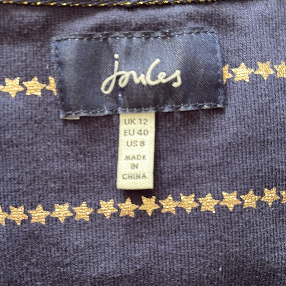 Joules women’s dress. Blue with golden stars. 8 - Picture 5 of 11